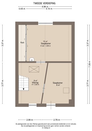 Floorplan - Gorinchemsestraat 58, 4231 BJ Meerkerk